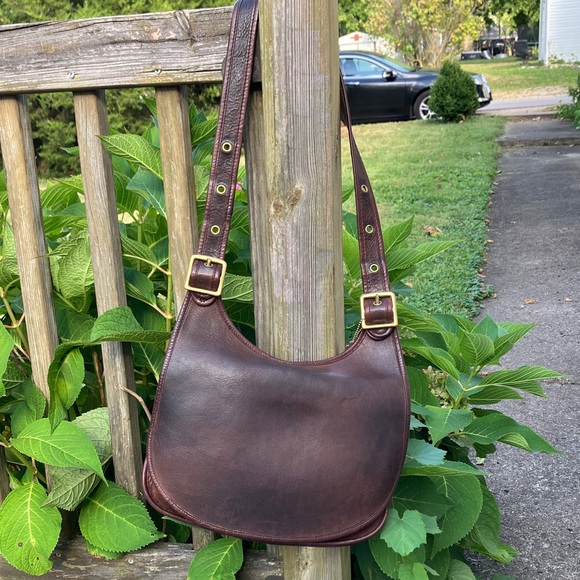Coach Vintage Large Hippie Saddle Mocha Brown 9210 - Picture 1 of 10